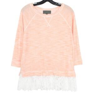 Sunday In Brooklyn Sweater Lagenlook Boho Feminine Romantic Coastal Beachy XS